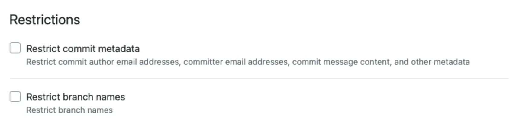 GitHub Branch Rulesets