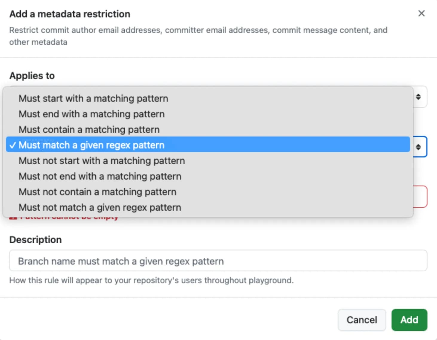 GitHub Branch Rulesets