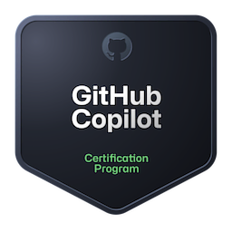 github copilot certificate badge